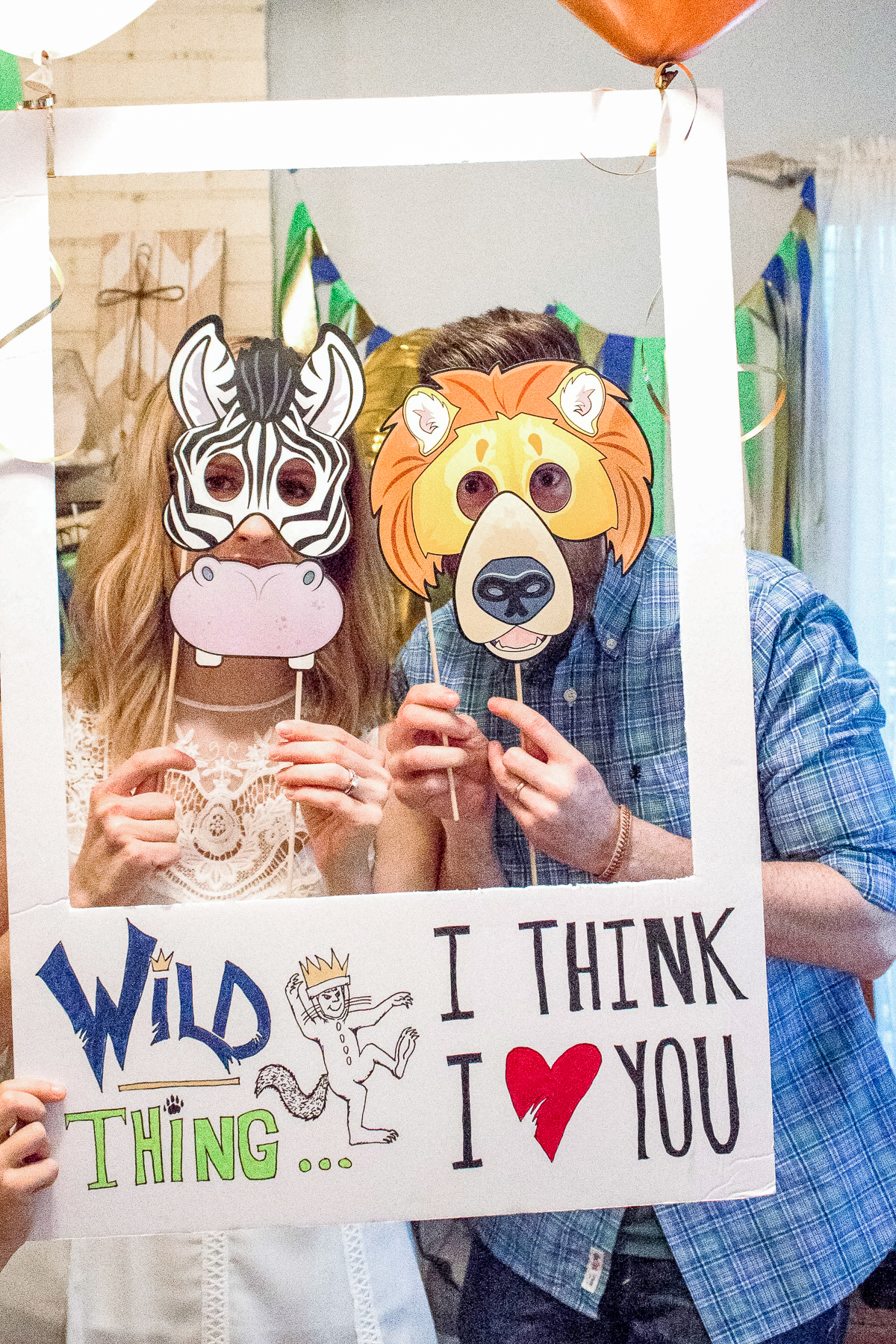 Wild One 1st birthday food ideas and party decorations, photo booth props, Alyssa Ashmore of Passionate Portions