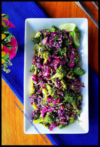 Looking for healthy recipes for your Mardi Gras party? Try this Broccoli & Purple Cabbage by Chef Catherine Brown, plus 17 other dietitian-approved festive dishes!
