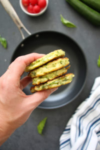 Looking for healthy recipes for your Mardi Gras party? Try this Easy Zucchini & Basil Fritters by Edwina Clark,Â Innovation Dietitian + Wellness Expert, plus 17 other dietitian-approved festive dishes!