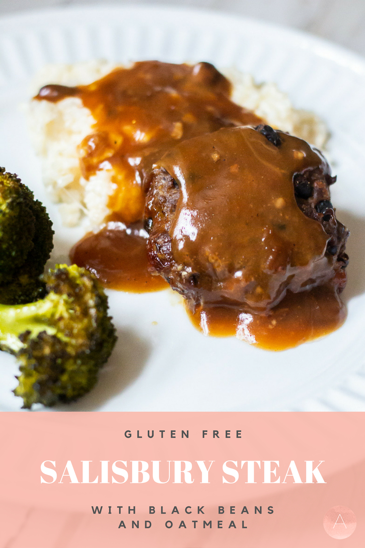 Guess what? You can enjoy healthy comfort foods like salisbury steak and gravy! With a few secret ingredients, you can whip up easy gluten free recipes for dinner that the whole family will love. #glutenfreerecipes #healthymeals #easydinners #easyhealthyrecipes #salisburysteak